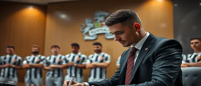 Mid-shot of a 30-year-old male Newcastle United midfielder, athletic build, shoulders hunched, eyes narrowed in...